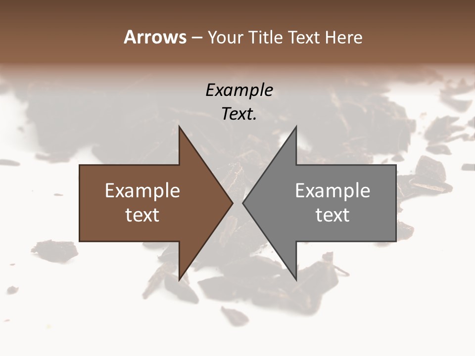 Broken Chocolate Gourmet PowerPoint Template