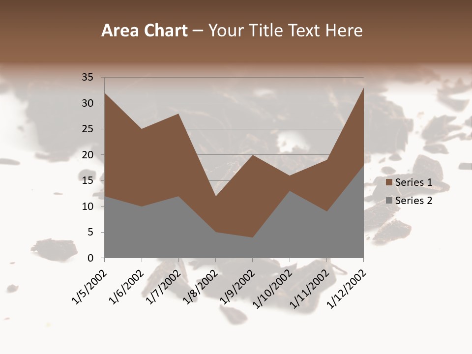 Broken Chocolate Gourmet PowerPoint Template