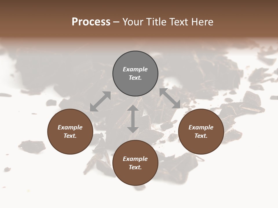 Broken Chocolate Gourmet PowerPoint Template