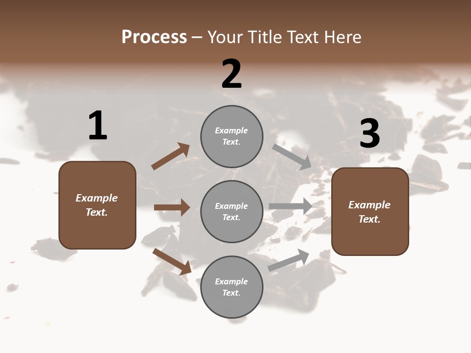 Broken Chocolate Gourmet PowerPoint Template