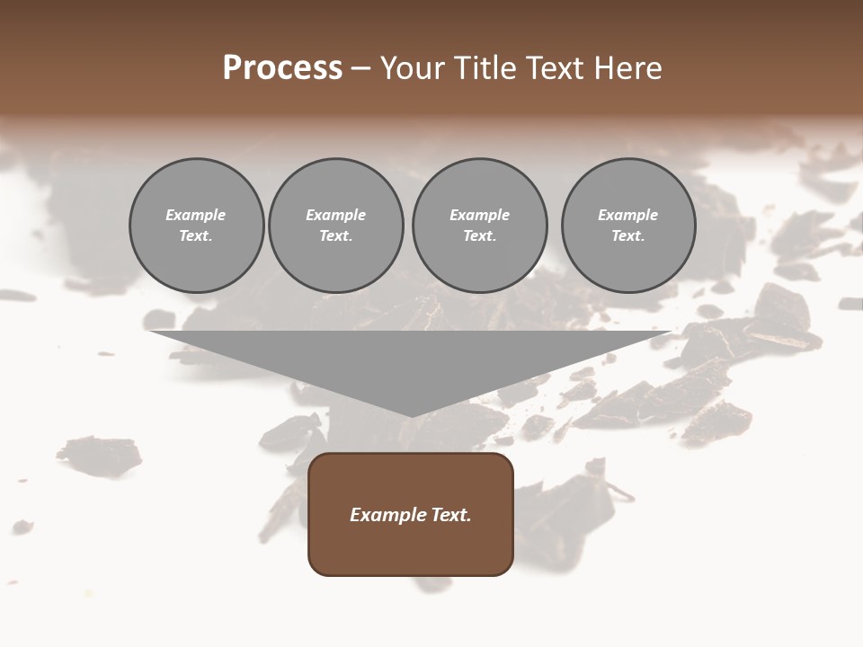 Broken Chocolate Gourmet PowerPoint Template