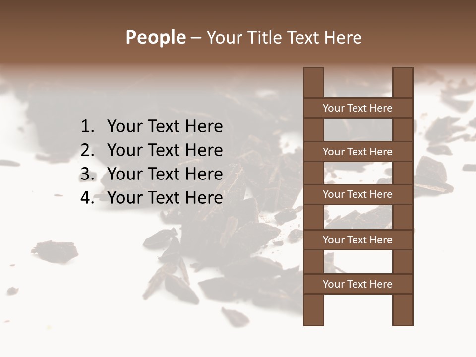 Broken Chocolate Gourmet PowerPoint Template