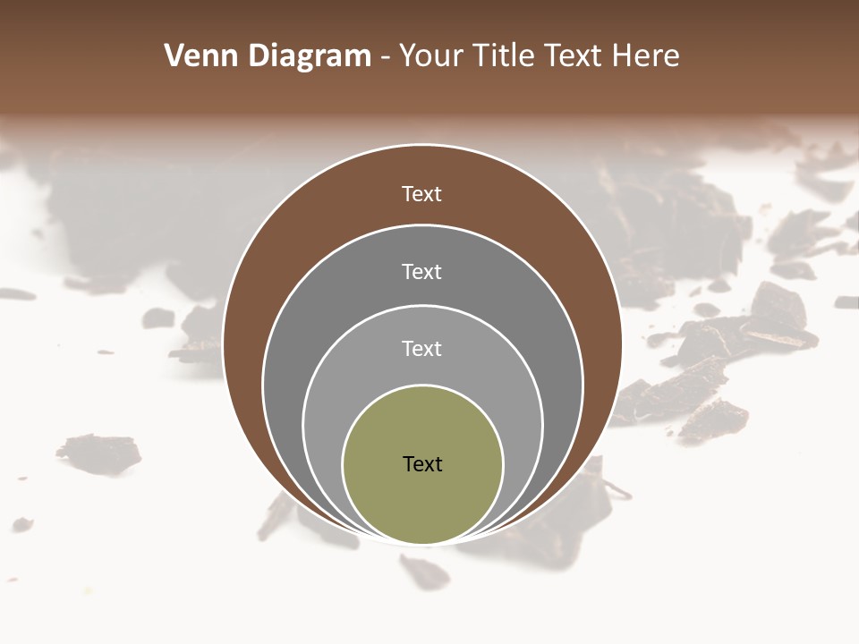 Broken Chocolate Gourmet PowerPoint Template