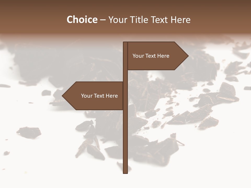 Broken Chocolate Gourmet PowerPoint Template