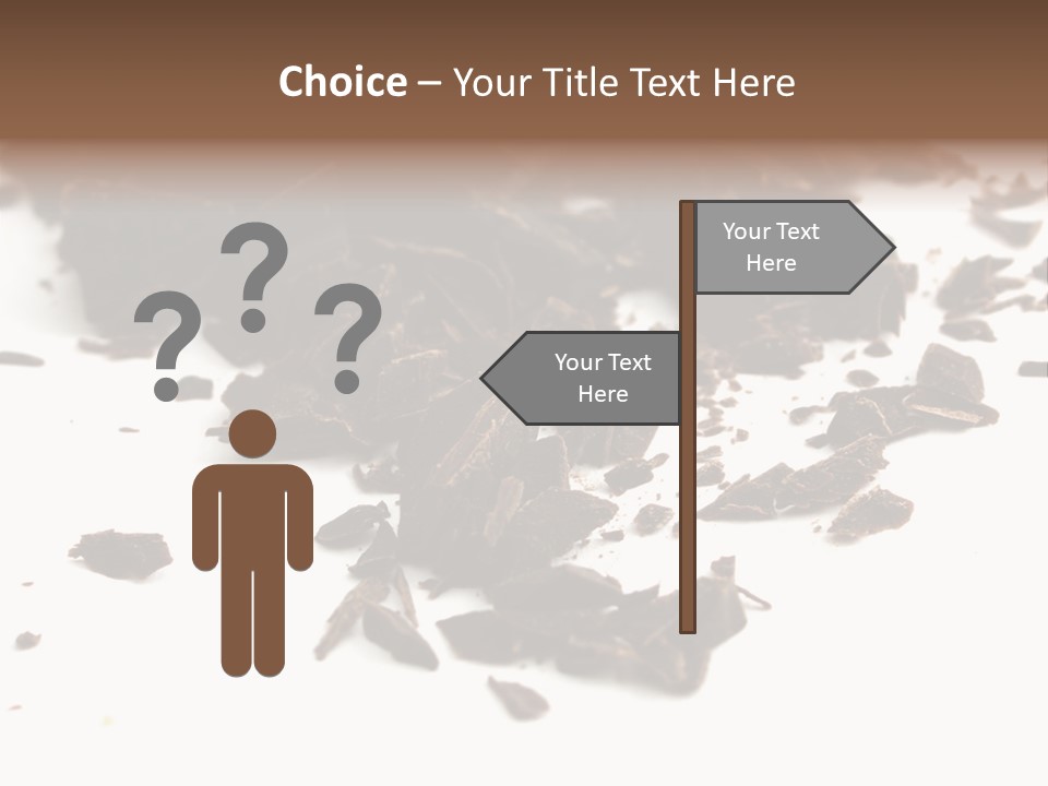 Broken Chocolate Gourmet PowerPoint Template