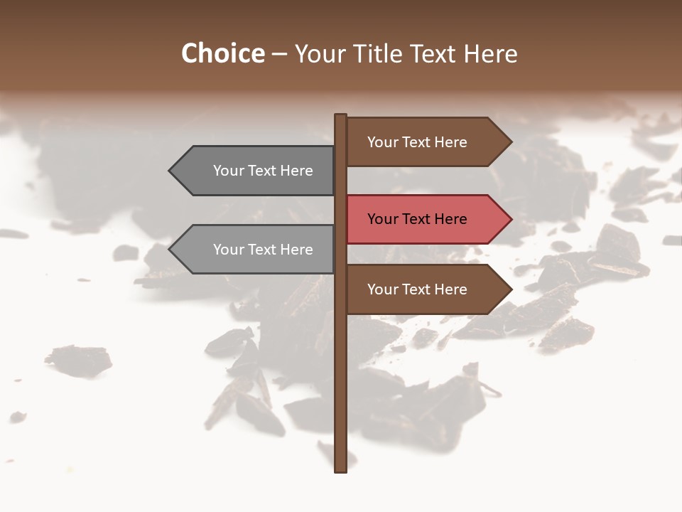 Broken Chocolate Gourmet PowerPoint Template