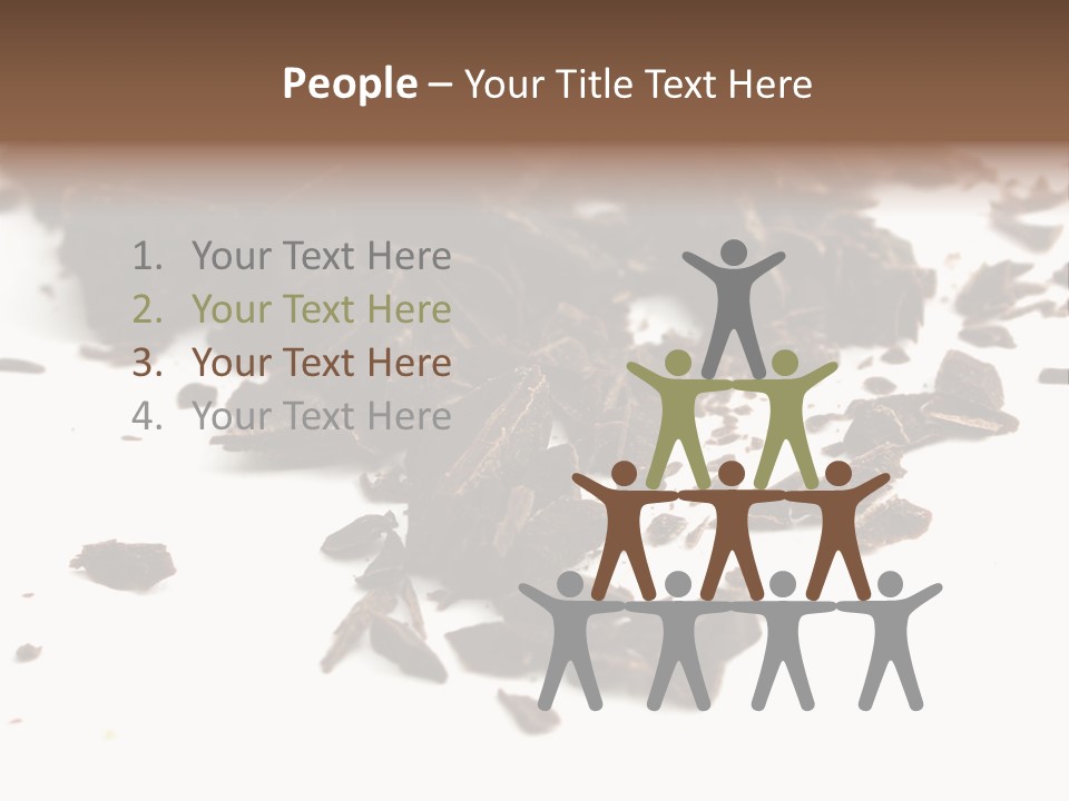 Broken Chocolate Gourmet PowerPoint Template