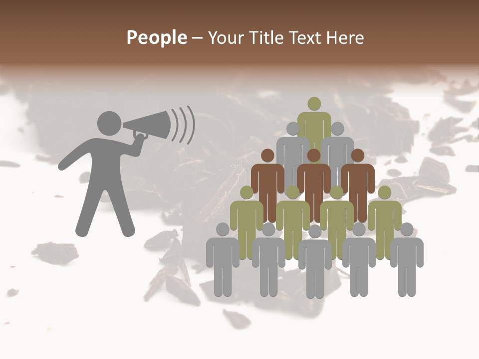 Broken Chocolate Gourmet PowerPoint Template