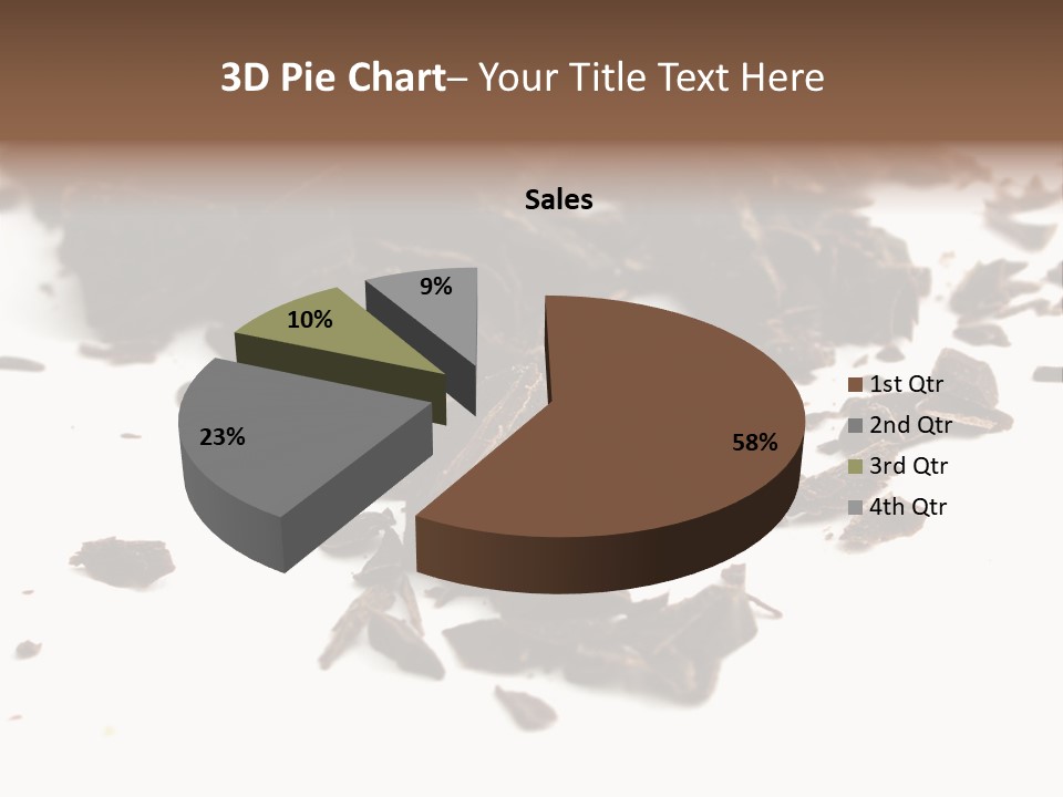 Broken Chocolate Gourmet PowerPoint Template