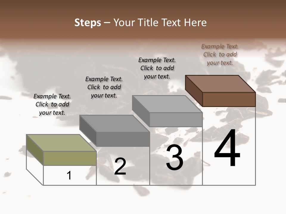 Broken Chocolate Gourmet PowerPoint Template