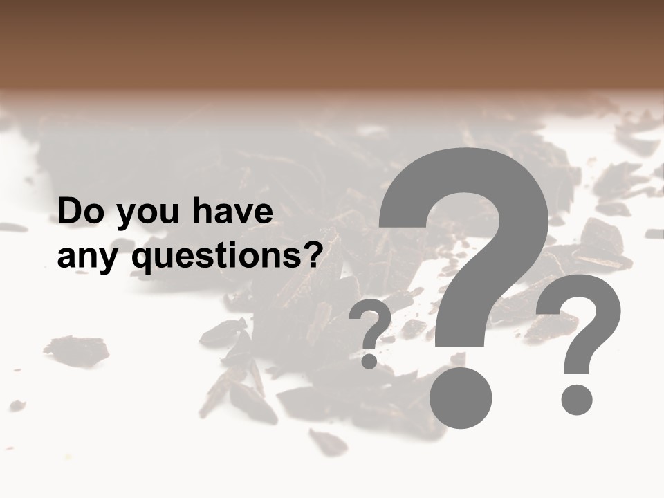 Broken Chocolate Gourmet PowerPoint Template