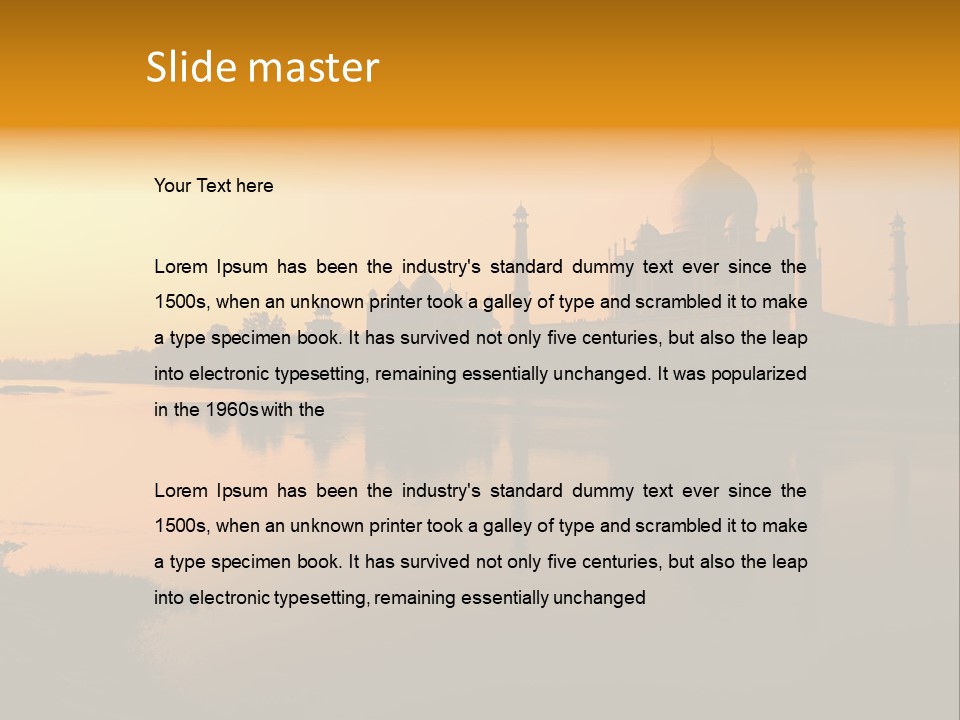 Mausoleum Famous Islamic PowerPoint Template