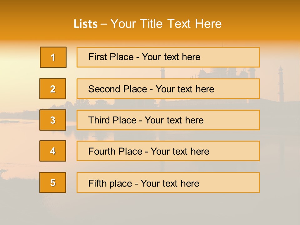 Mausoleum Famous Islamic PowerPoint Template