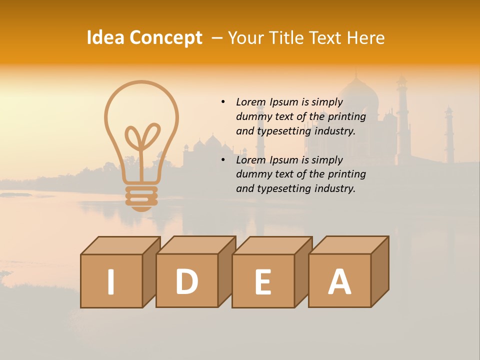 Mausoleum Famous Islamic PowerPoint Template