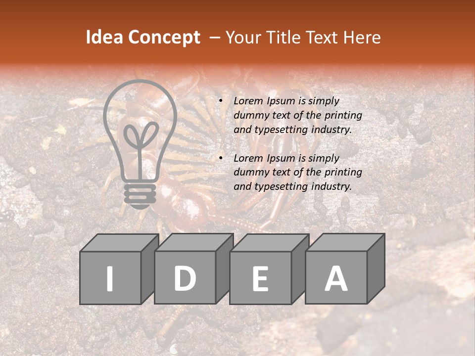 Centipede Arthropod Wildlife PowerPoint Template
