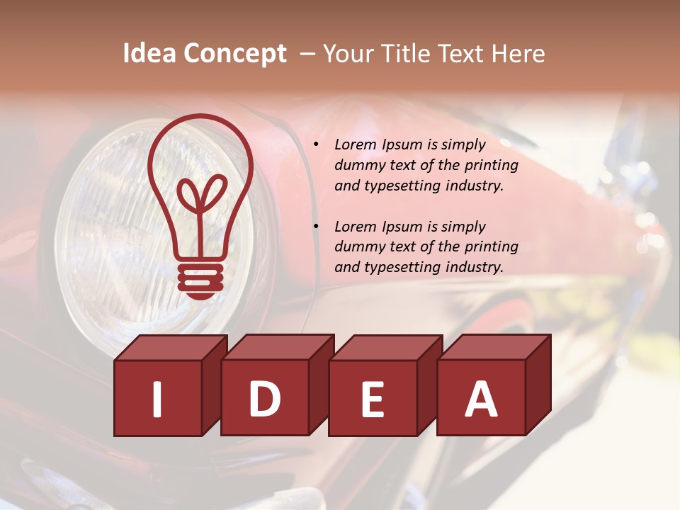 Auto Front Style PowerPoint Template