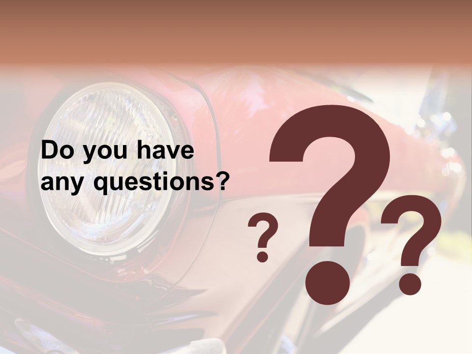 Auto Front Style PowerPoint Template