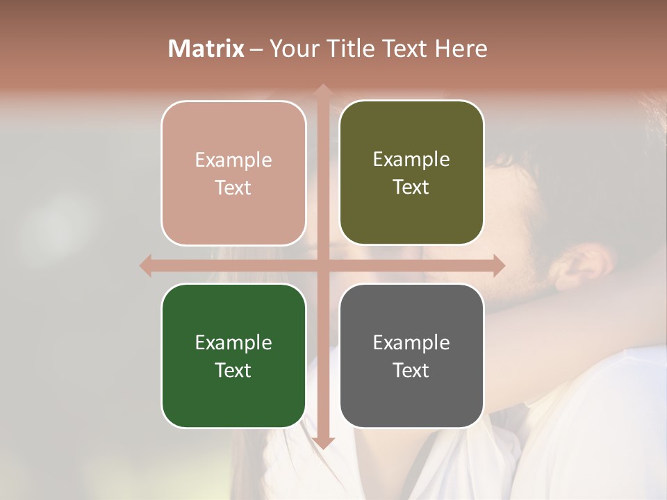 Staring Romance Person PowerPoint Template