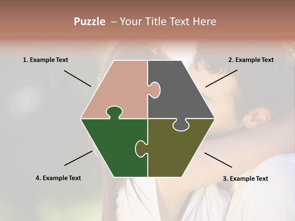 Staring Romance Person PowerPoint Template