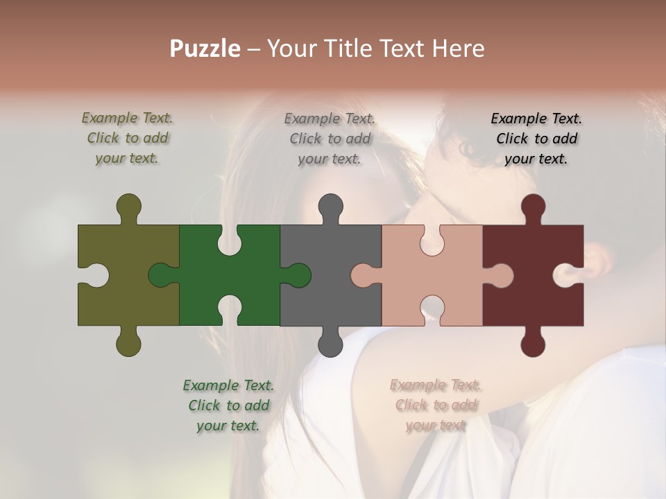 Staring Romance Person PowerPoint Template