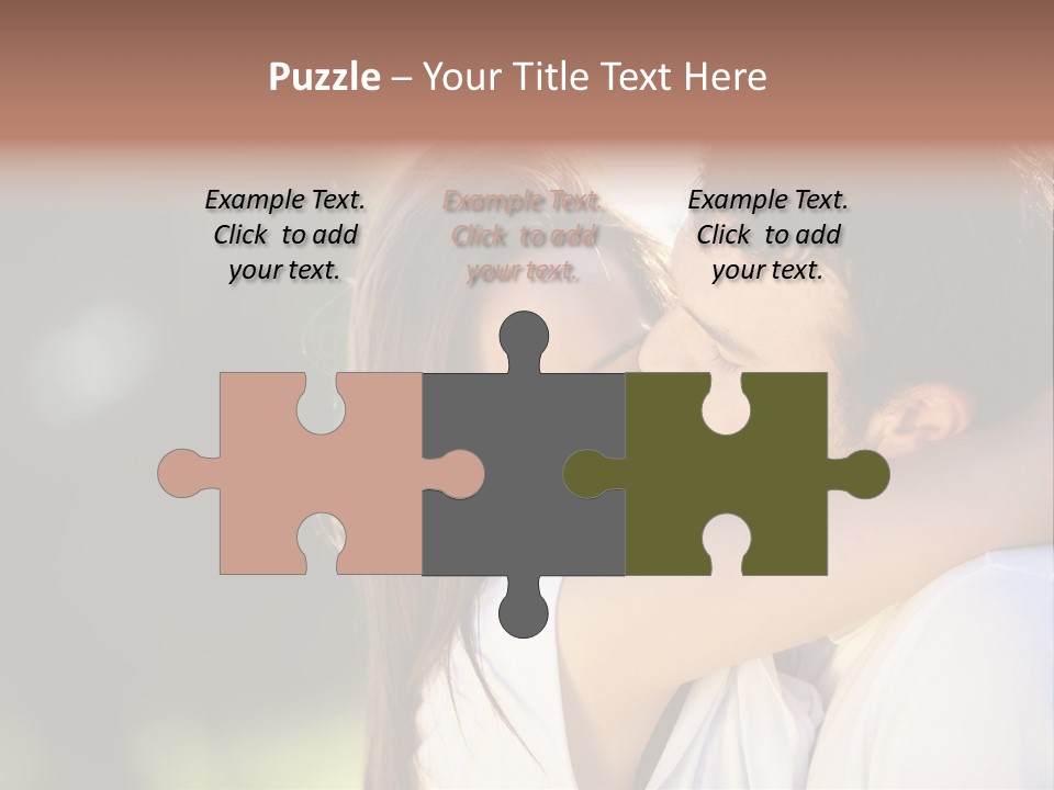 Staring Romance Person PowerPoint Template