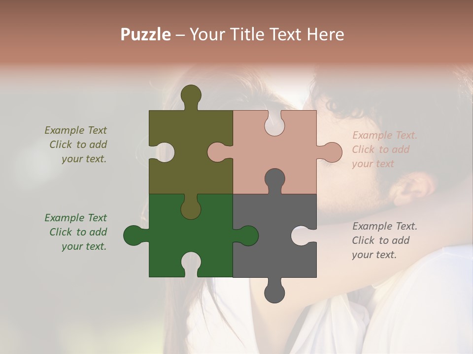 Staring Romance Person PowerPoint Template