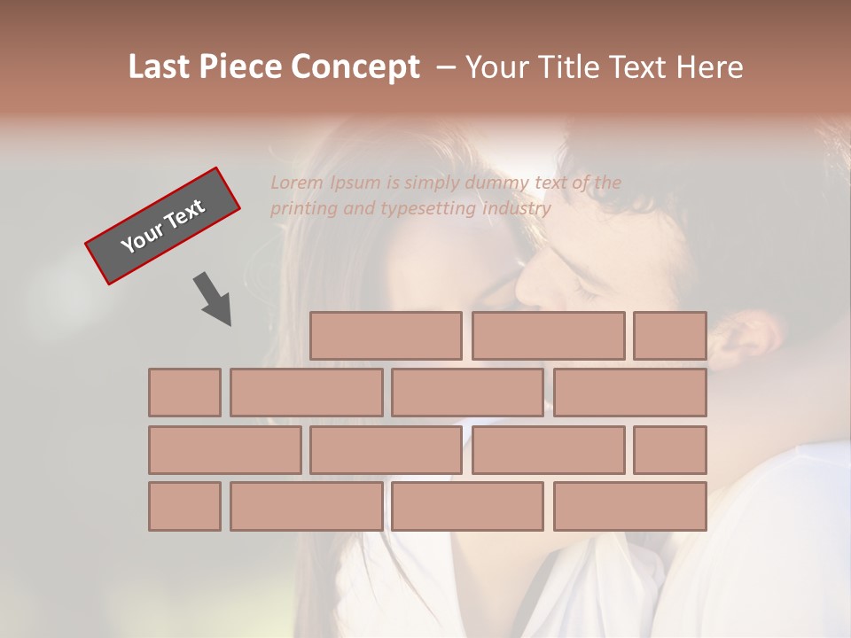 Staring Romance Person PowerPoint Template