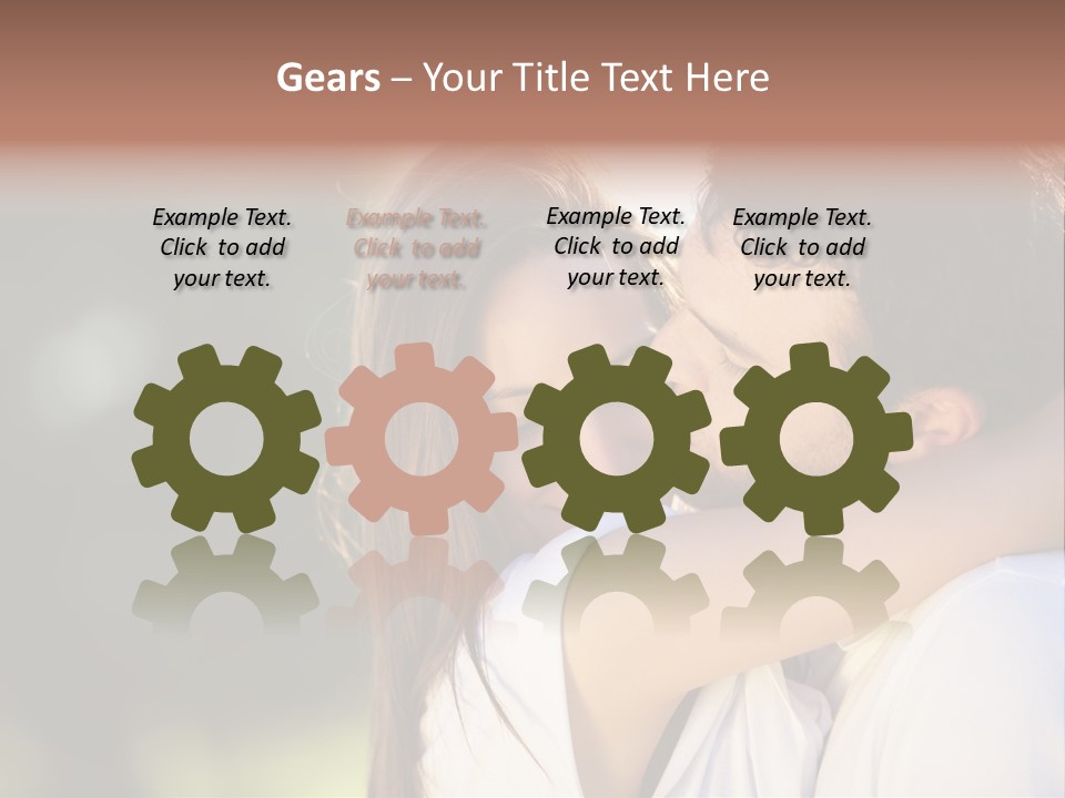 Staring Romance Person PowerPoint Template