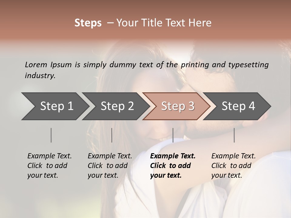 Staring Romance Person PowerPoint Template