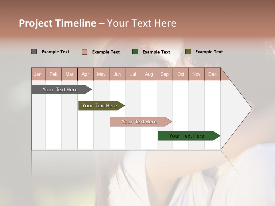 Staring Romance Person PowerPoint Template