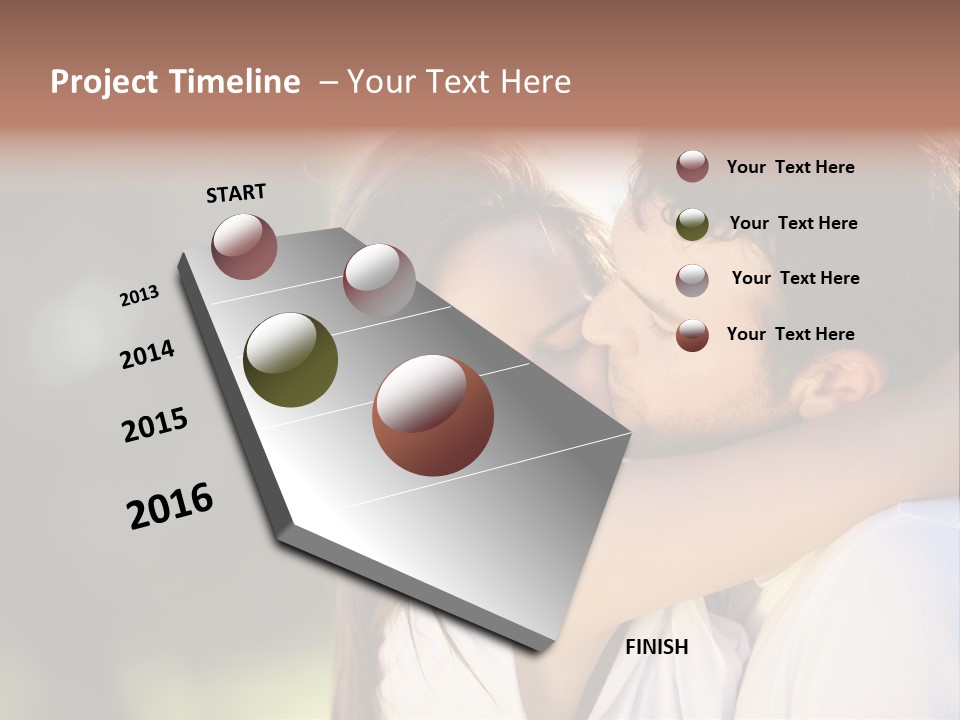 Staring Romance Person PowerPoint Template