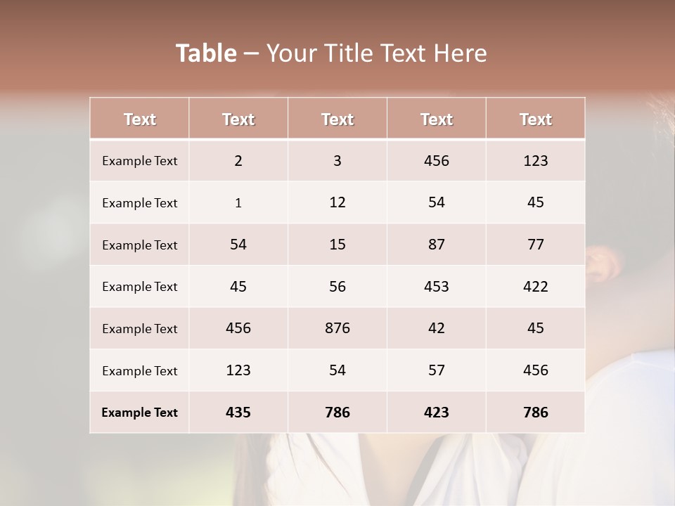 Staring Romance Person PowerPoint Template