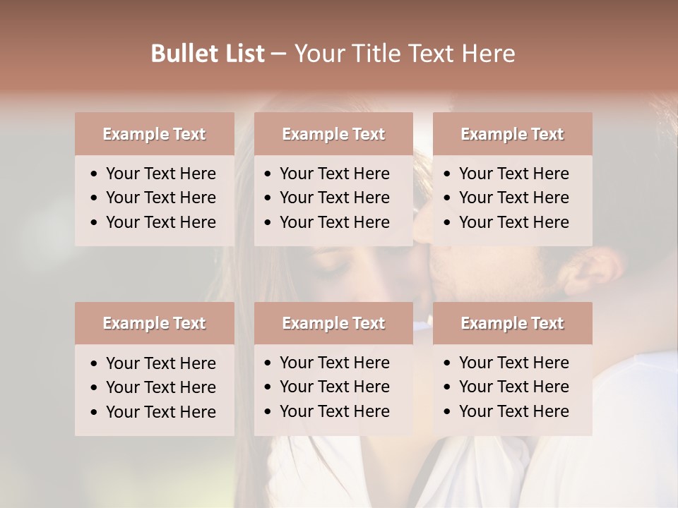 Staring Romance Person PowerPoint Template