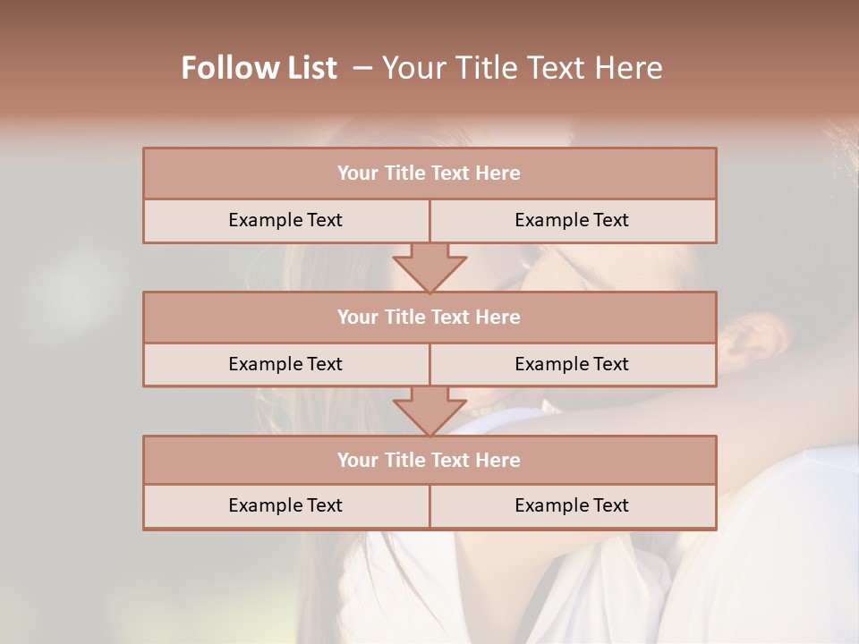 Staring Romance Person PowerPoint Template
