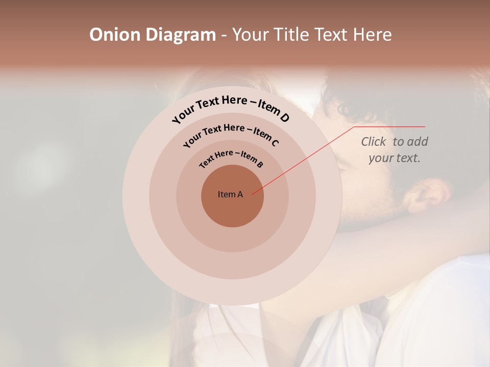 Staring Romance Person PowerPoint Template