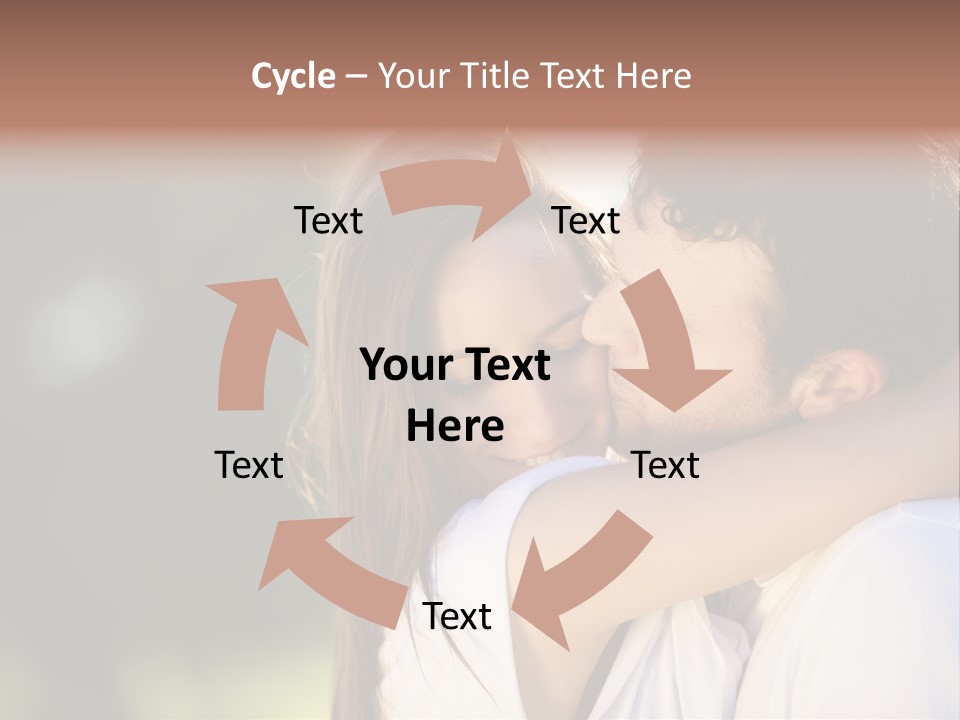 Staring Romance Person PowerPoint Template