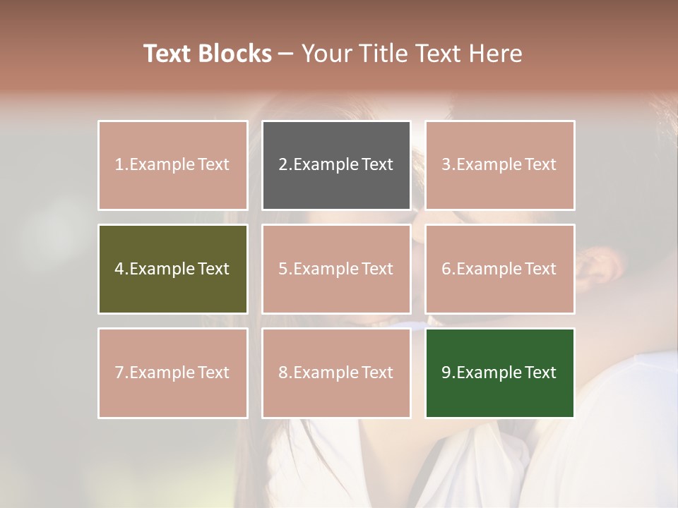 Staring Romance Person PowerPoint Template