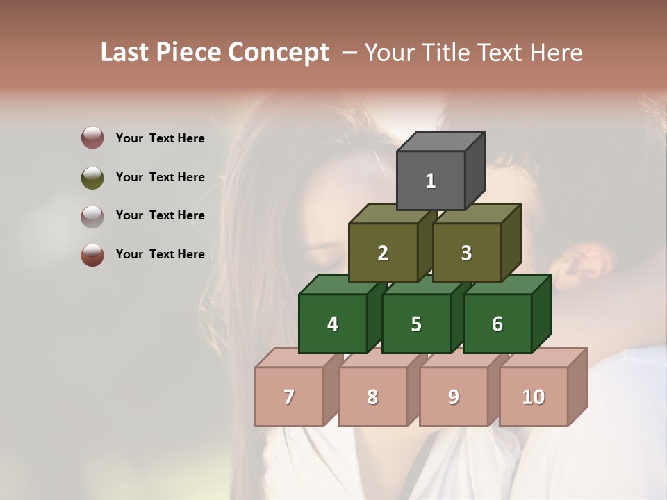 Staring Romance Person PowerPoint Template