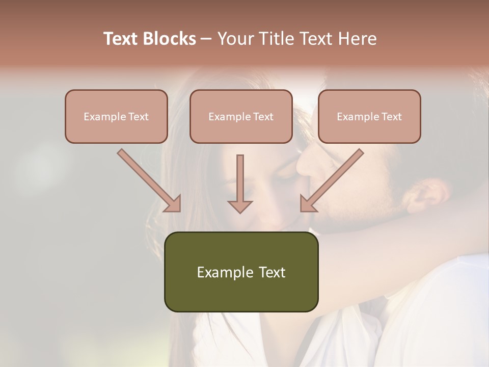 Staring Romance Person PowerPoint Template