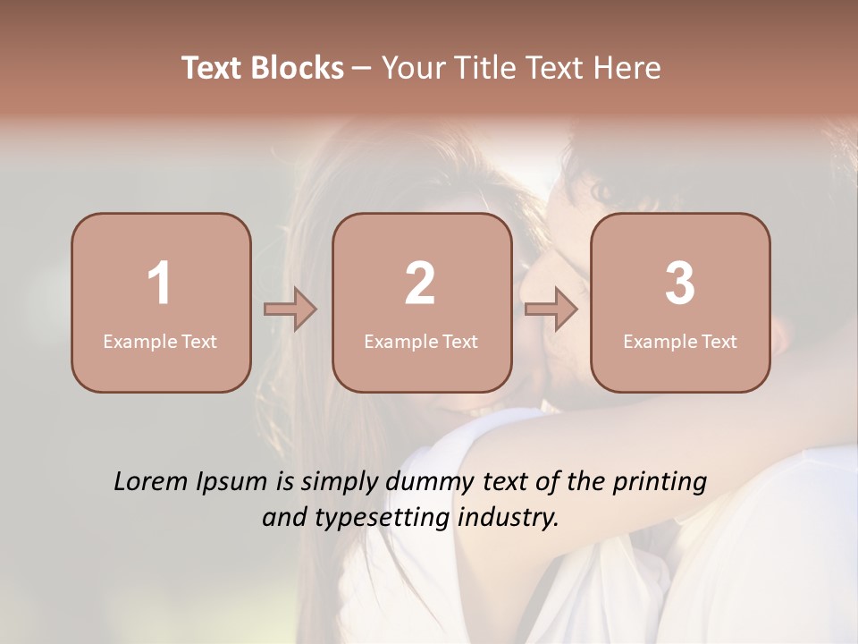 Staring Romance Person PowerPoint Template