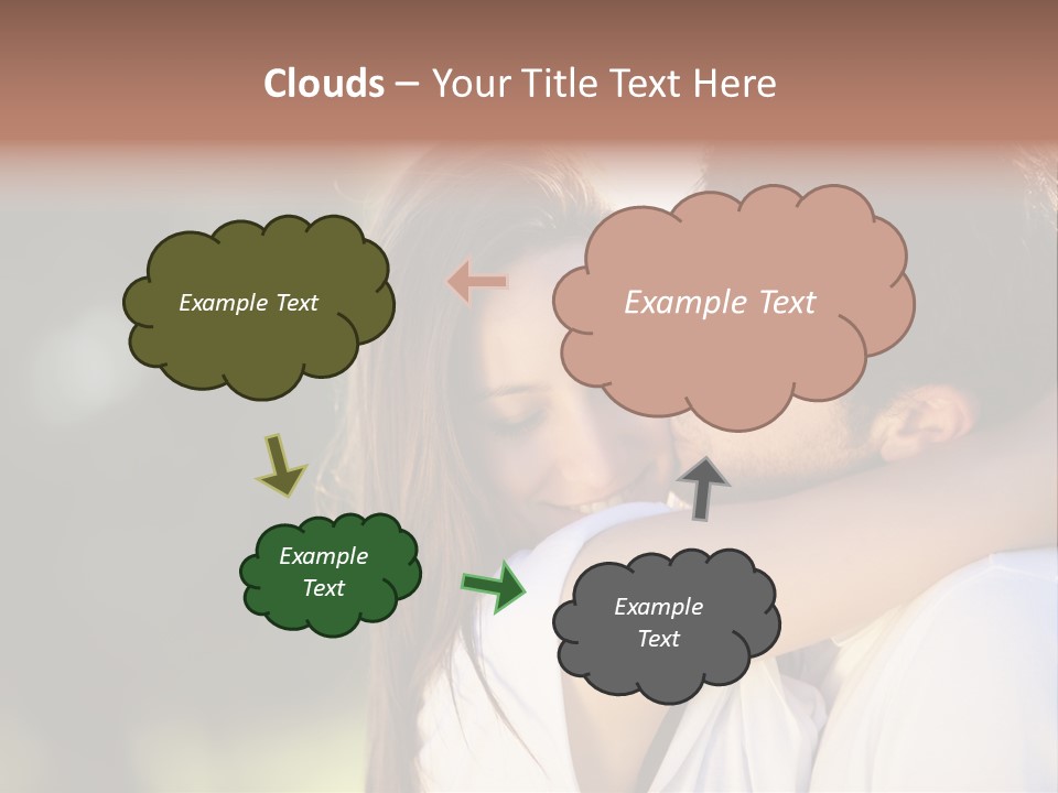 Staring Romance Person PowerPoint Template