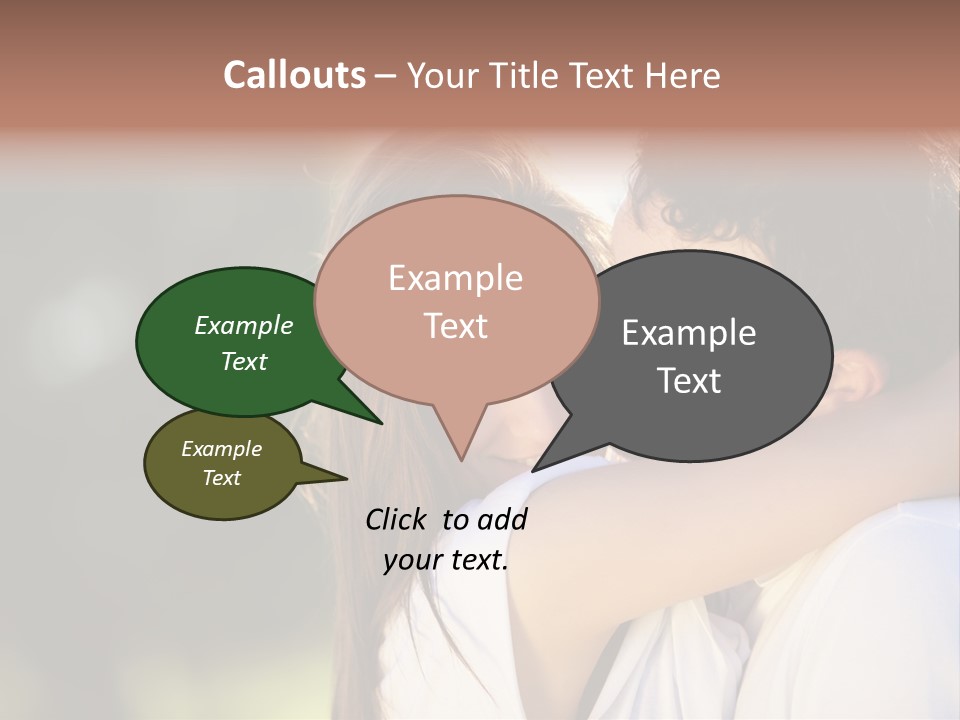 Staring Romance Person PowerPoint Template