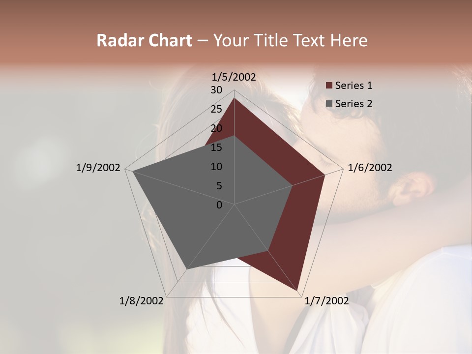 Staring Romance Person PowerPoint Template
