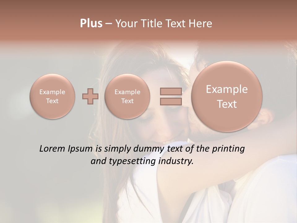 Staring Romance Person PowerPoint Template