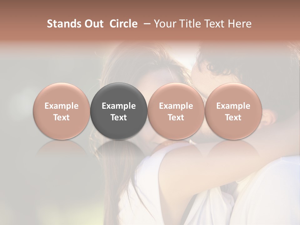 Staring Romance Person PowerPoint Template