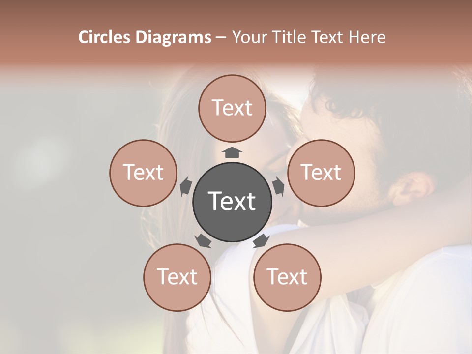 Staring Romance Person PowerPoint Template