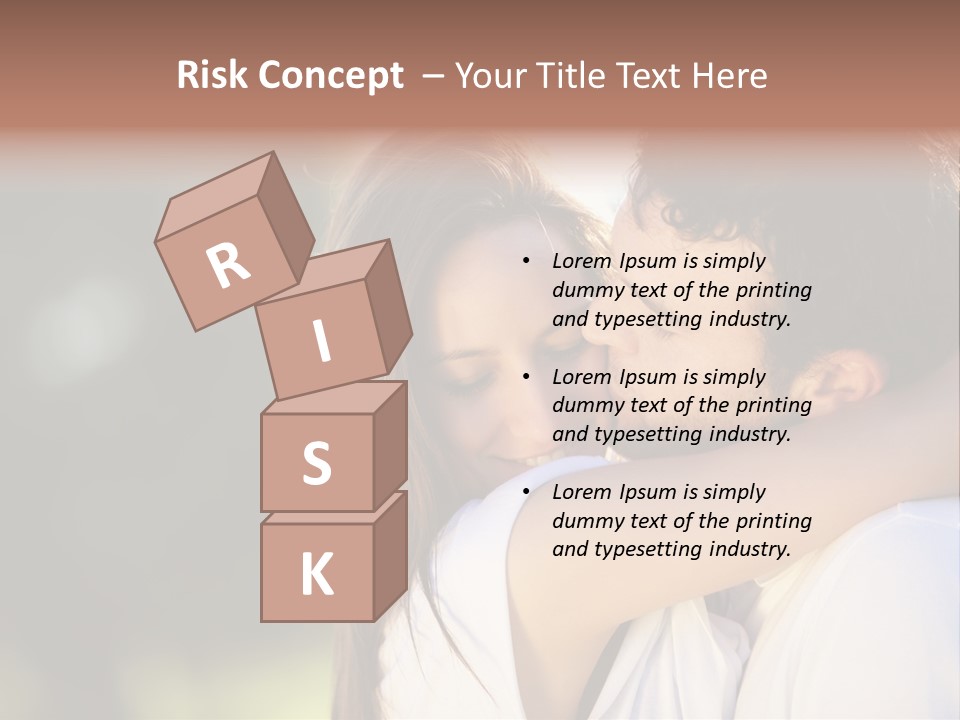 Staring Romance Person PowerPoint Template