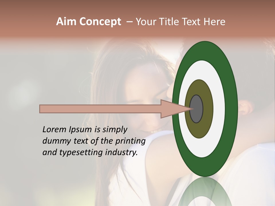 Staring Romance Person PowerPoint Template