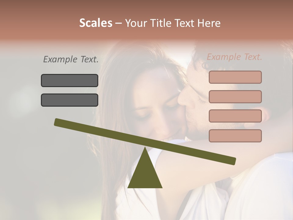 Staring Romance Person PowerPoint Template