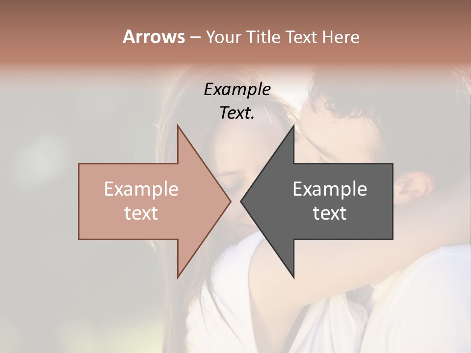 Staring Romance Person PowerPoint Template